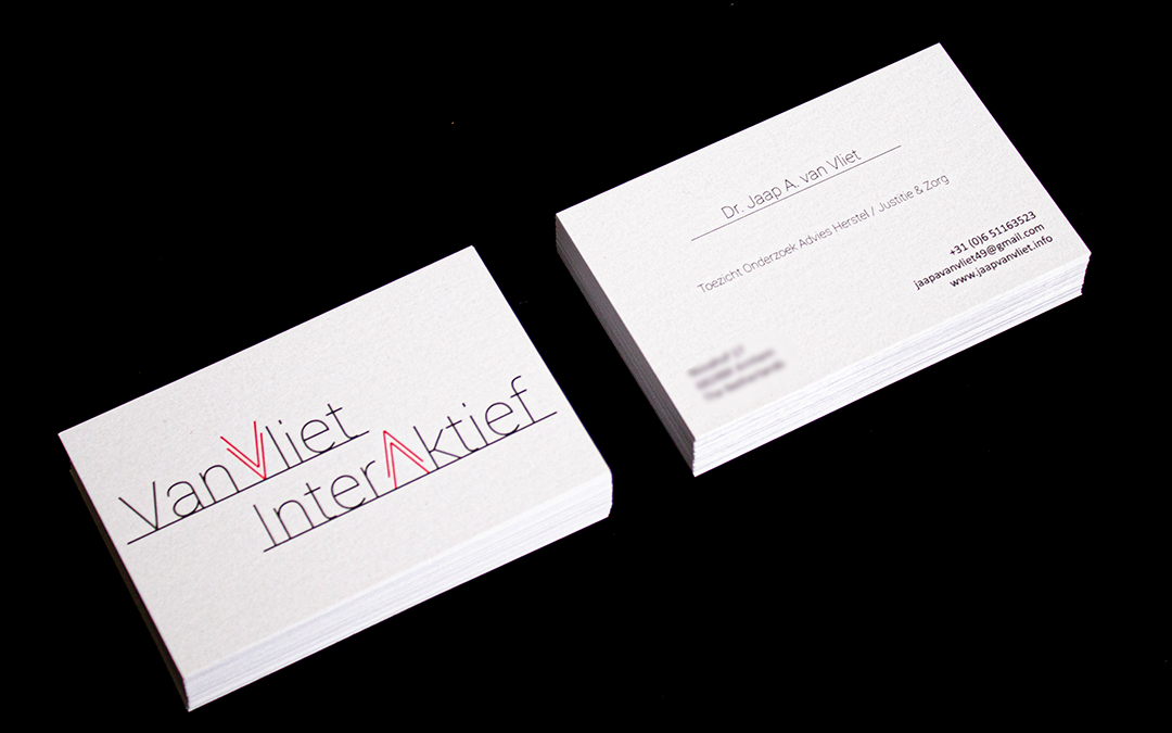 Visitekaartje van vliet Interaktief